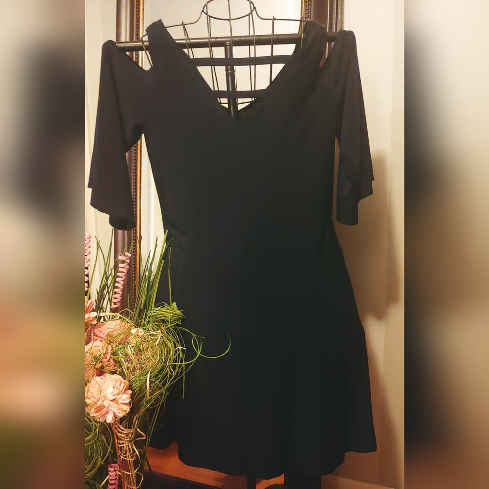 Dressy dress, navy blue, size 14